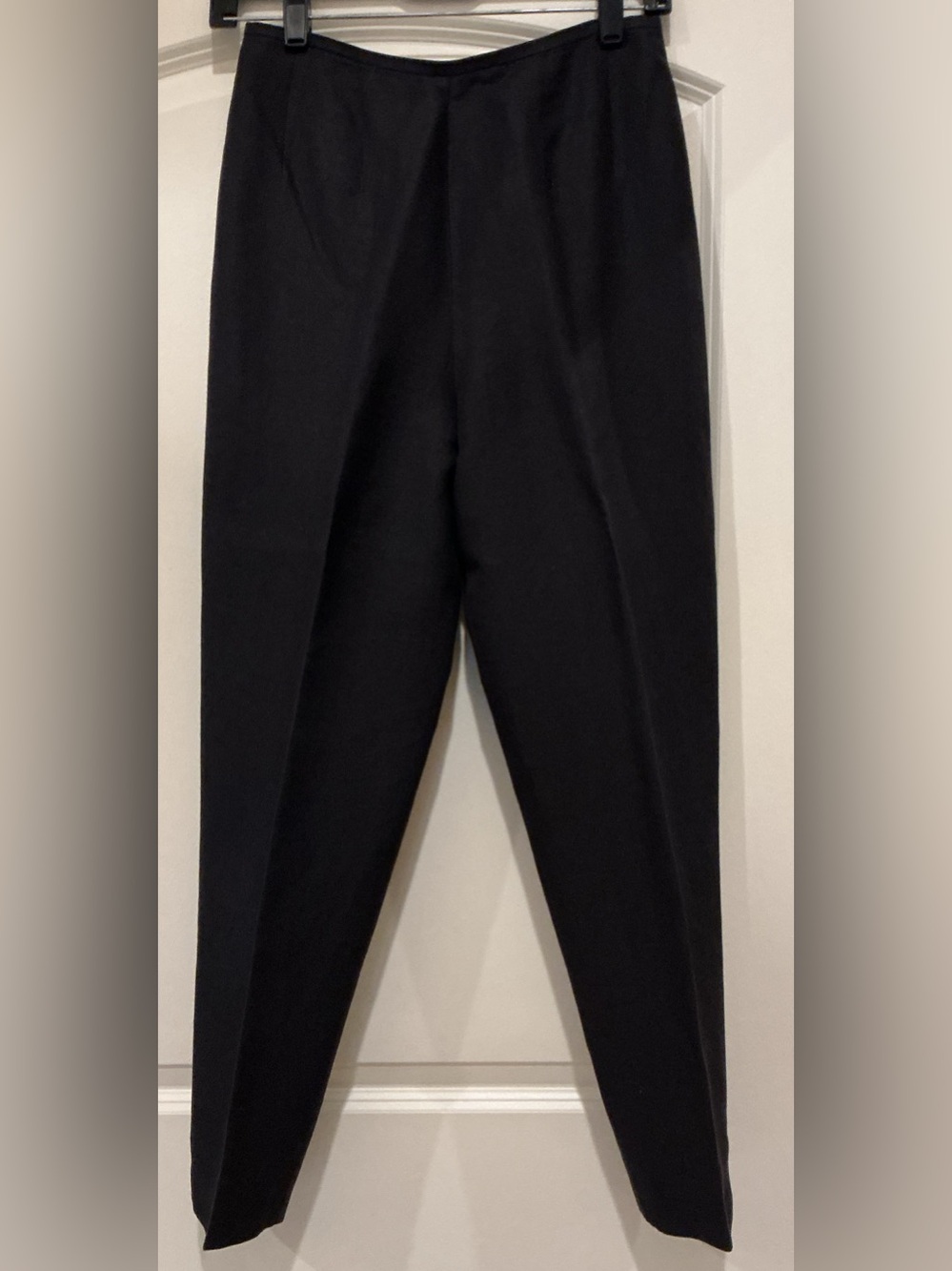 VNTG Ann Taylor Crest Logo Dk Charcoal Gray Straight Leg Tailored Pants Size 6P